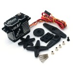 JX Servo BLS-12V7146 46KG 12V High Precision Steel Gear Full CNC Aluminium Shell Structure Digital Brushless Standard Servo